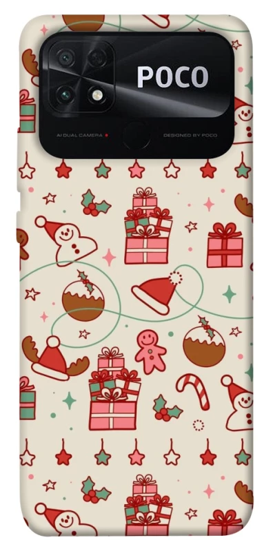 Чохол на Xiaomi Poco C40 Новорічний v14 фото 1 з 1