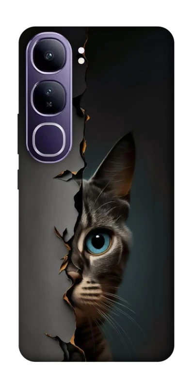 Чохол на Vivo Y300 Кіт-підглядач v2 фото 1 з 1
