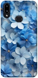 Чехол на Samsung Galaxy A10s Синие цветы фото 1 из 1