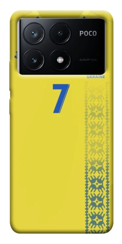 Чохол на Xiaomi Poco X6 UA-Football ver.3 фото 1 з 1