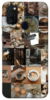 Чохол на Samsung Galaxy M21 Coffee collage ver.3 фото 1 з 1