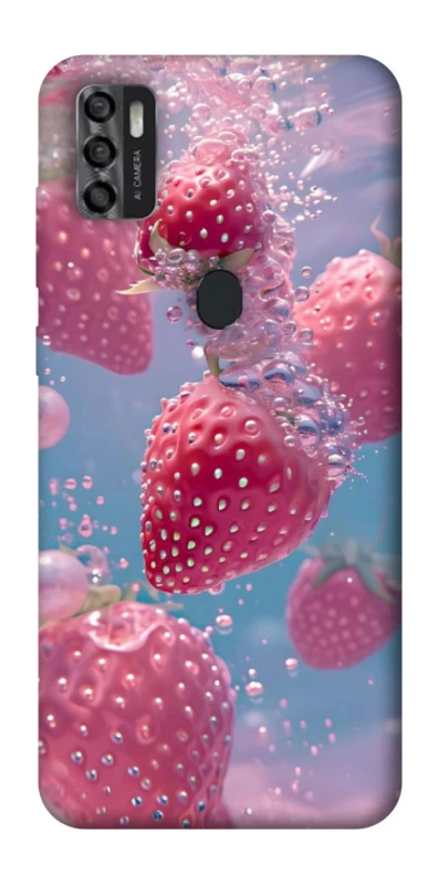 Чохол на ZTE Blade A7s (2020) Полуниця в воді фото 1 з 1