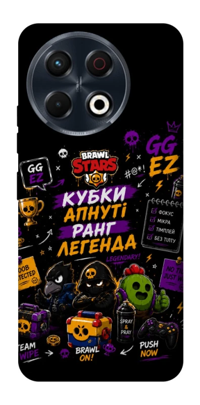 Чехол на TECNO Spark 30 Pro (KL7) Brawl Stars collage фото 1 из 1