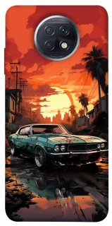 Чехол на Xiaomi Redmi Note 9 5G / Note 9T Car at sunset фото 1 из 1