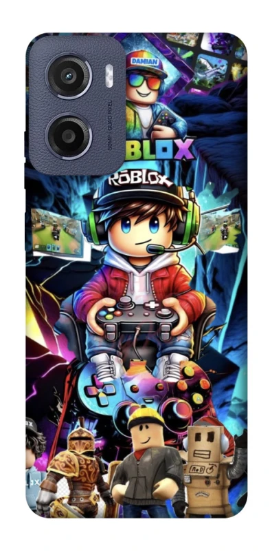 Чохол на Motorola Moto E15 Roblox collage ver.4 фото 1 з 1