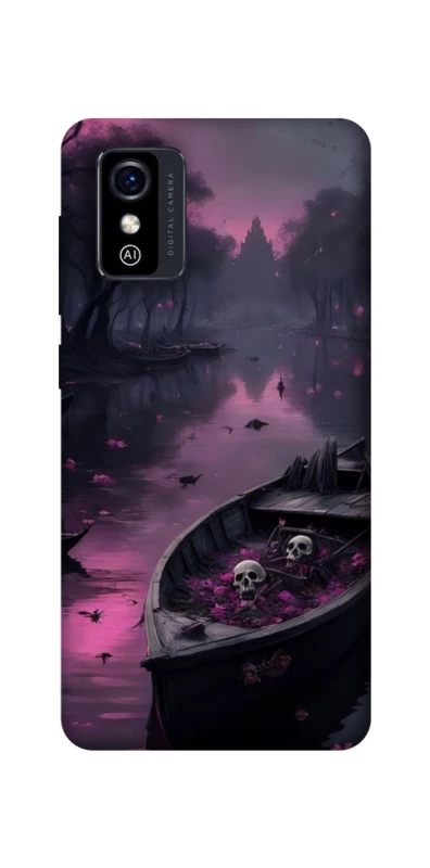 Чехол на ZTE Blade L9 Boat and flamingo фото 1 из 1