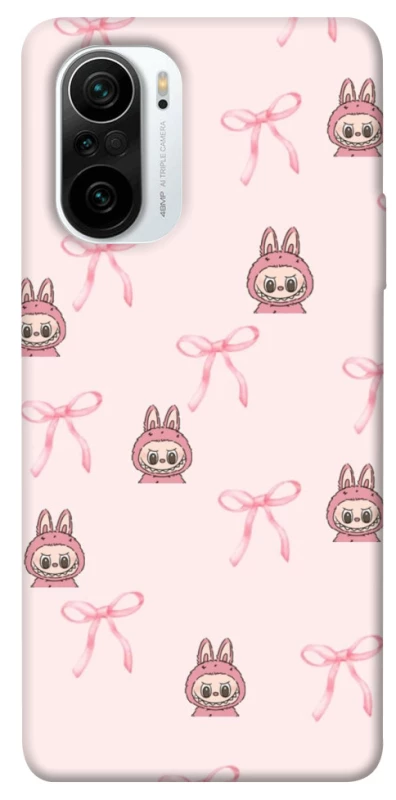 Чохол на Xiaomi Redmi K40 / K40 Pro / K40 Pro+ / Poco F3 Pink bows and Labubus фото 1 з 1