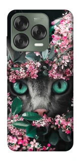 Чохол на ZTE Nubia V70 Design Кіт в квітах фото 1 з 1