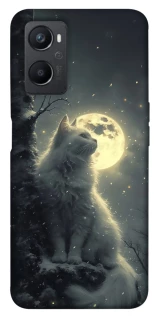 Чехол на Oppo A96 Кот под луной фото 1 из 1