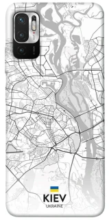Чохол на Xiaomi Redmi Note 10 5G Kiev white map фото 1 з 1