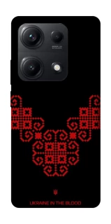 Чохол на Xiaomi Redmi Note 14S Чорно-червона вишиванка фото 1 з 1