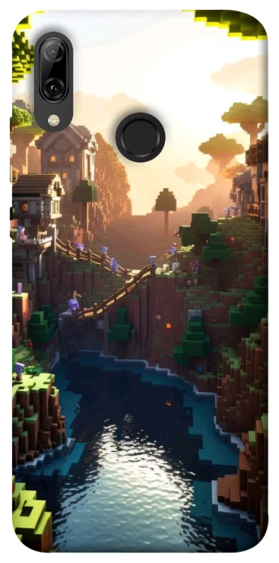 Чехол на Huawei P Smart (2019) Minecraft sunset фото 1 из 1