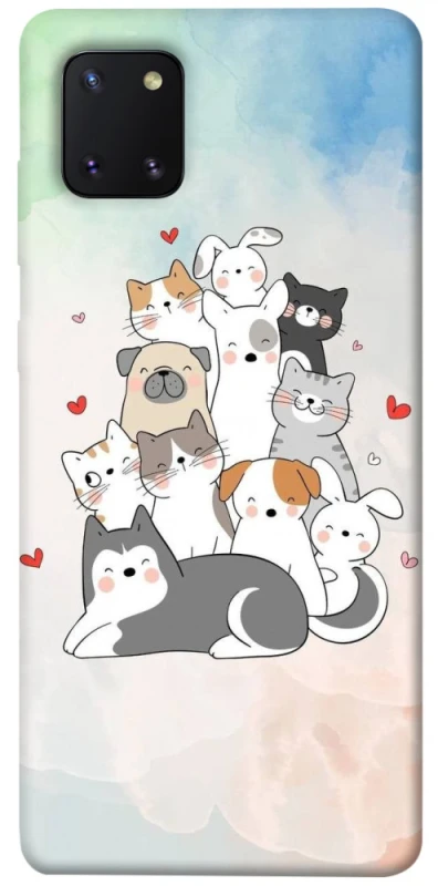 Чехол на Samsung Galaxy Note 10 Lite (A81) Funny Pets ver.2 фото 1 из 1
