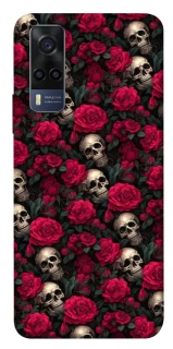 Чехол на Vivo Y53s Черепа и розы фото 1 из 1