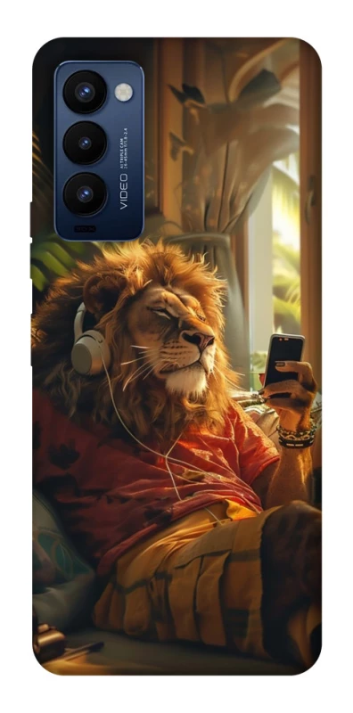 Чехол на TECNO Camon 18 Pro Лев v2 фото 1 из 1