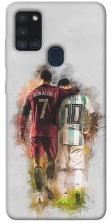 Чохол на Samsung Galaxy A21s Ronaldo та Messi фото 1 з 1