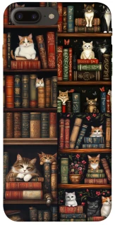 Чехол на Apple iPhone 7 plus / 8 plus Cats & Books фото 1 из 1
