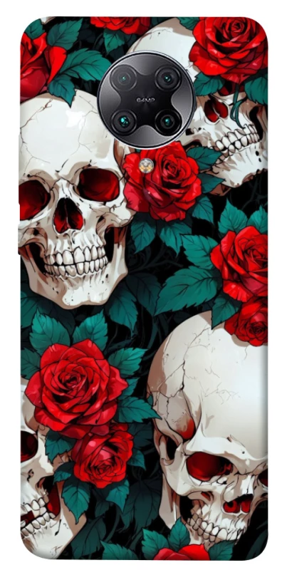 Чохол на Xiaomi Redmi K30 Pro / Poco F2 Pro skull and rose фото 1 з 1