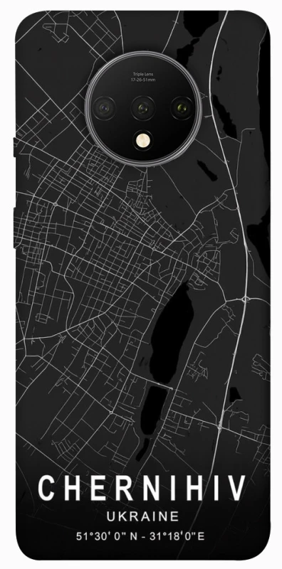 Чехол на OnePlus 7T Chernihiv map фото 1 из 1