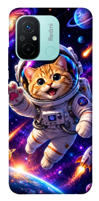 Чохол на Xiaomi Redmi 12C / Poco C55 Space Cat фото 1 з 1