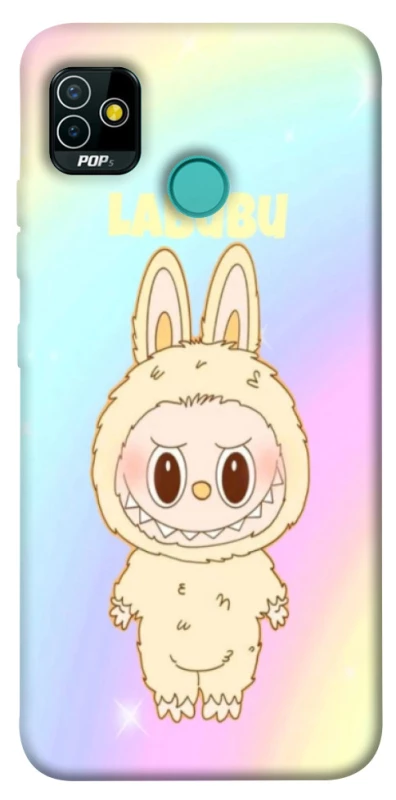 Чехол на TECNO POP 5 Fluffy Rainbow Labubu фото 1 из 1