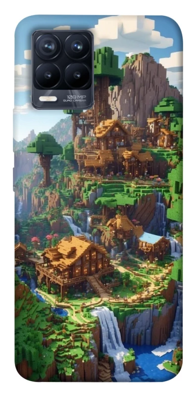 Чохол на Realme 8 Minecraft universe фото 1 з 1