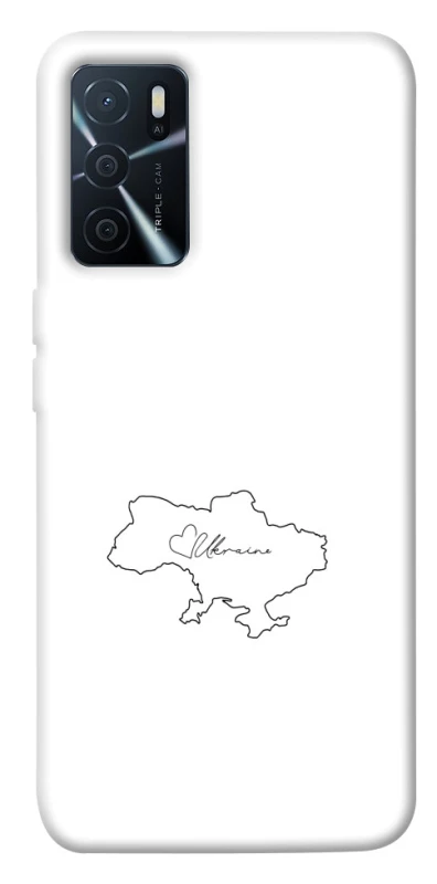 Чехол на Oppo A16s / A16 Ukraine map фото 1 из 1