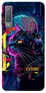 Чохол на Samsung A750 Galaxy A7 (2018) Cyber Cat v2 фото 1 з 1