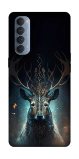 Чехол на Oppo Reno 4 Pro Скандинавский олень v2 фото 1 из 1