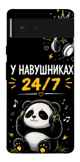 Чехол на Google Pixel 6 У навушниках 24/7 фото 1 из 1