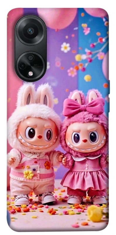 Чохол на Oppo A58 4G Labubu twins ver.2 фото 1 з 1