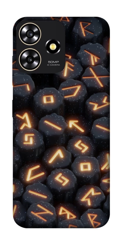 Чехол на ZTE Blade A73 4G Огненые руны фото 1 из 1