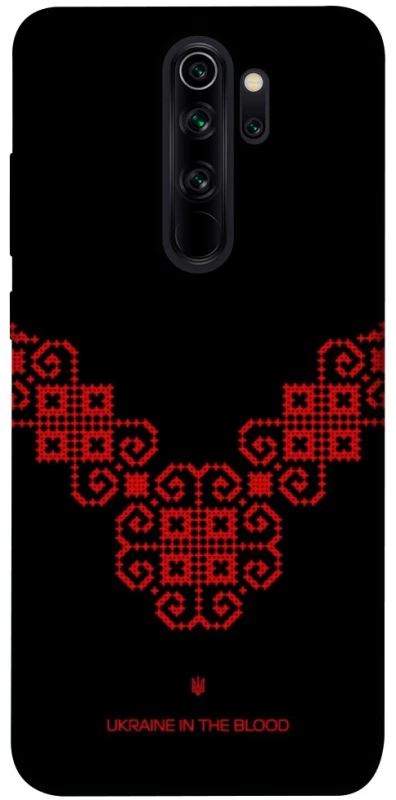 Чохол на Xiaomi Redmi Note 8 Pro Чорно-червона вишиванка фото 1 з 1