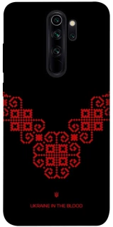 Чохол на Xiaomi Redmi Note 8 Pro Чорно-червона вишиванка фото 1 з 1