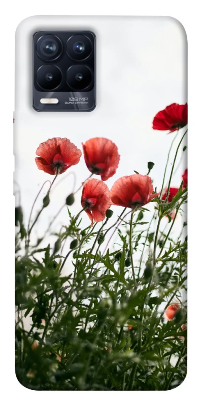Чехол на Realme 8 Поле маков фото 1 из 1
