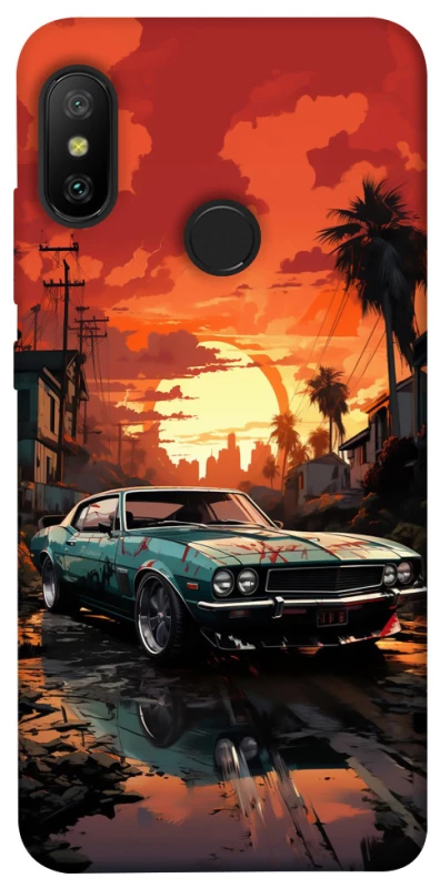 Чохол на Xiaomi Mi A2 Lite / Xiaomi Redmi 6 Pro Car at sunset фото 1 з 1