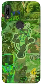Чохол на Huawei Y6 (2019) Dandysworld tv green theme фото 1 з 1