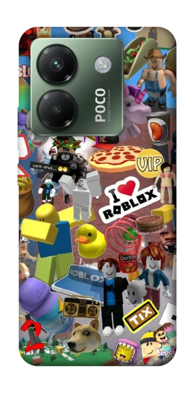 Чохол на Xiaomi Poco M7 pro 5G Roblox collage ver.5 фото 1 з 1