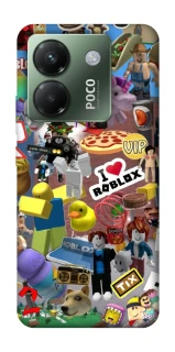 Чехол на Xiaomi Poco M7 pro 5G Roblox collage ver.5 фото 1 из 1