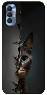Чехол на TECNO Spark 8P Кот-подглядыватель v2 фото 1 из 1