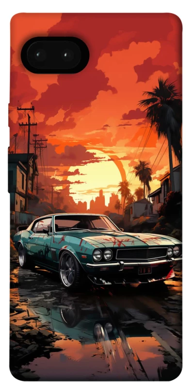 Чехол на Google Pixel 7a Car at sunset фото 1 из 1