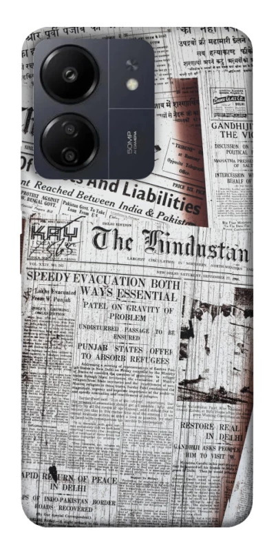 Чехол на Xiaomi Poco C65 Газеты фото 1 из 1