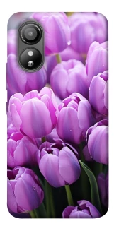 Чехол на ZTE Blade L220 Фиолетовые тюльпаны фото 1 из 1