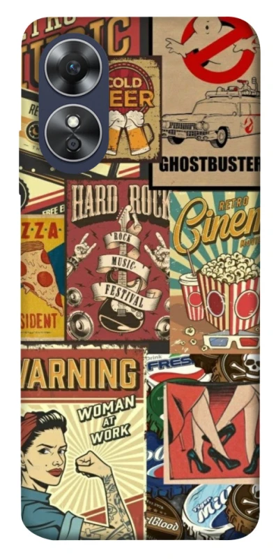 Чохол на Oppo A17 Retro collage ver.2 фото 1 з 1