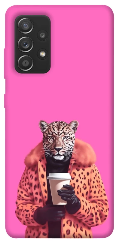 Чехол на Samsung Galaxy A72 4G / A72 5G Леопард с кофе фото 1 из 1