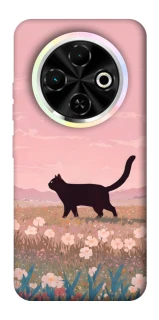 Чехол на TECNO Spark 30C cat on a field фото 1 из 1