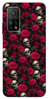 Чохол на Xiaomi Mi 10T Черепа та рози фото 1 з 1