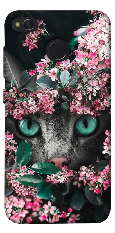 Чохол на Xiaomi Redmi 4X Кіт в квітах фото 1 з 1
