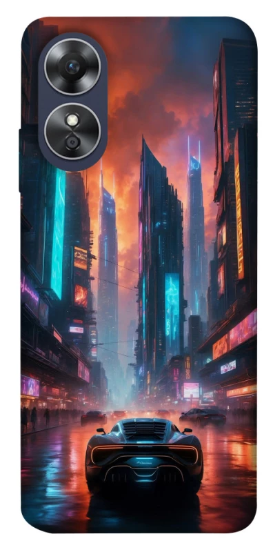 Чехол на Oppo A17 Cyber city фото 1 из 1