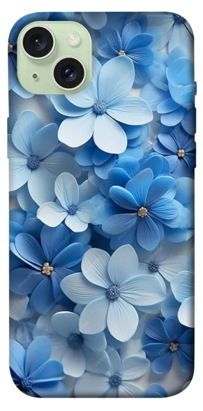 Чохол на Apple iPhone 15 Plus (6.7") Сині квіти фото 1 з 1